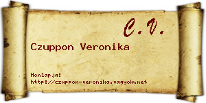 Czuppon Veronika névjegykártya